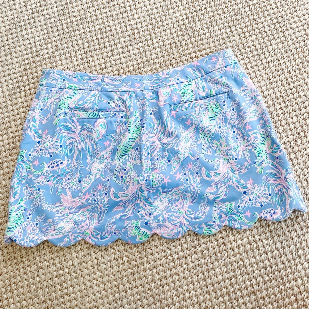 Lilly Pulitzer COLETTE SKORT, BLUE PERI, THE TURTLE PACKAGE 8 - Picture 9 of 9
